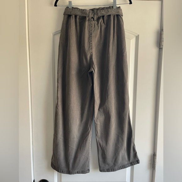 Splendid Alys Tie High Waist Wide Leg Cropped Pants - XS - Picture 5 of 7